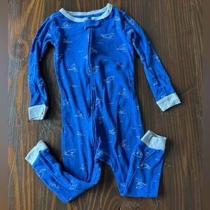 Carters Blue and Grey Shark Toddler Boy's PJ 3T